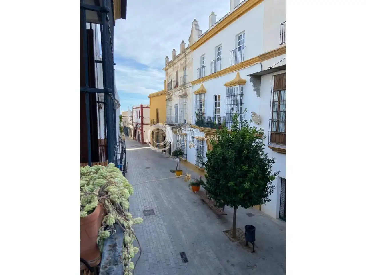 Vista exterior de Casa adosada en venda en Puerto Real amb Aire condicionat, Jardí privat i Terrassa