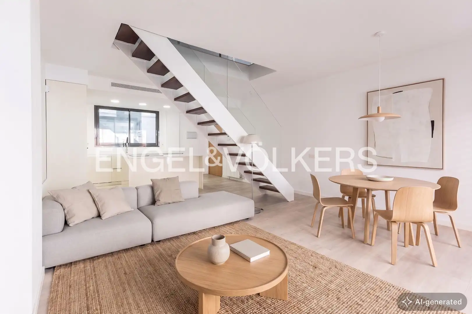 Sala de estar de Dúplex en venta en  Barcelona Capital con Aire acondicionado, Calefacción y Jardín privado