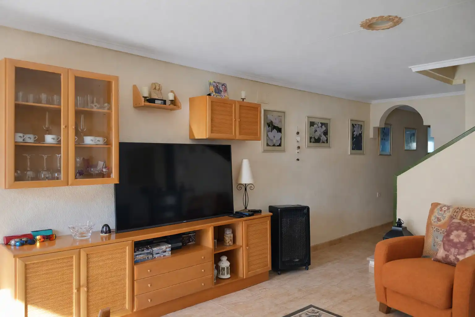 Sala de estar de Casa adosada en venta en Santa Pola con Terraza y Balcón