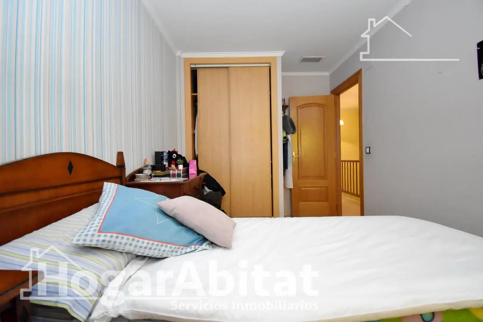 Dormitori de Casa adosada en venda en Almazora / Almassora amb Aire condicionat, Calefacció i Terrassa