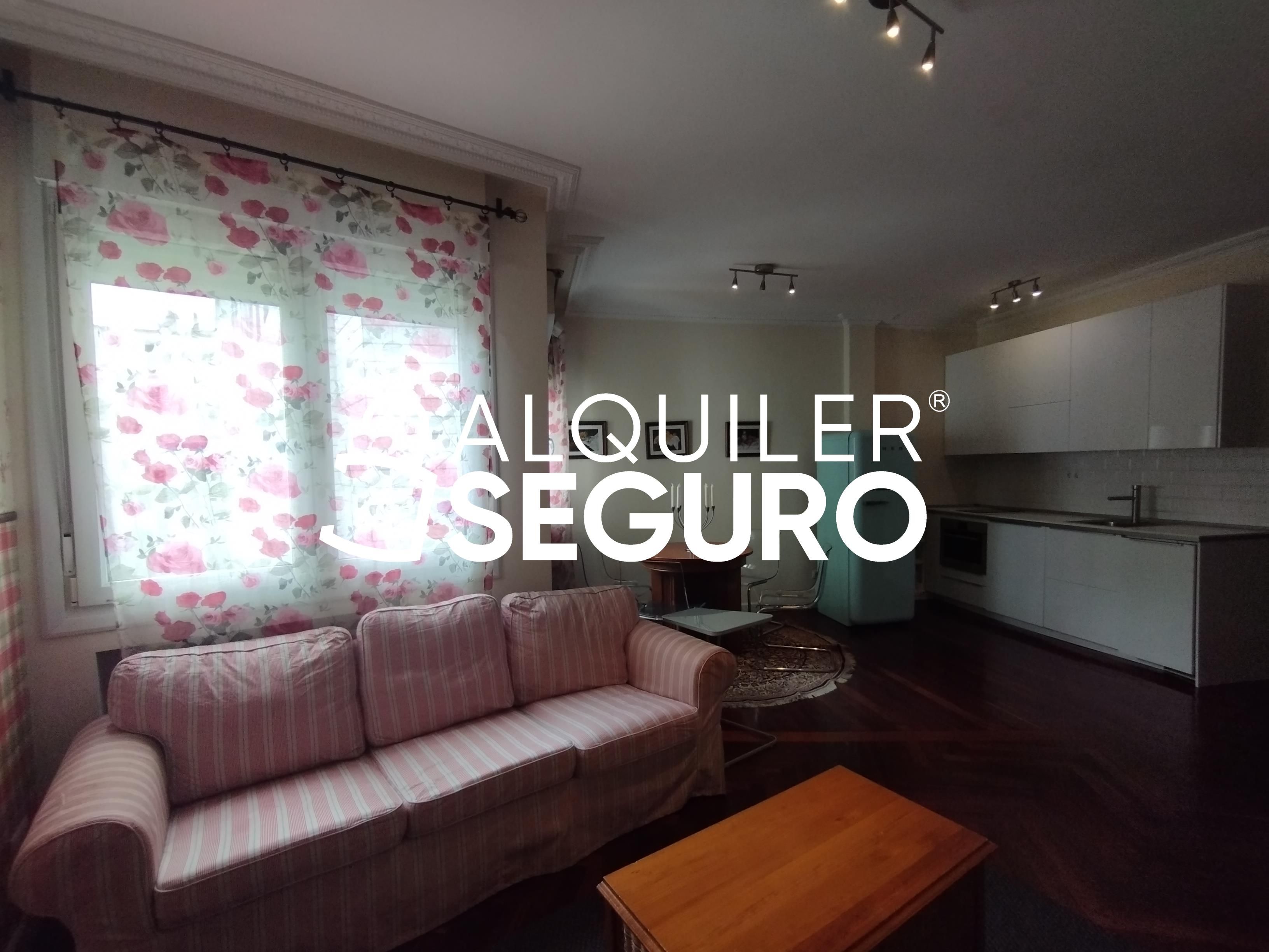Sala d'estar de Pis de lloguer en Bilbao  amb Calefacció i Moblat