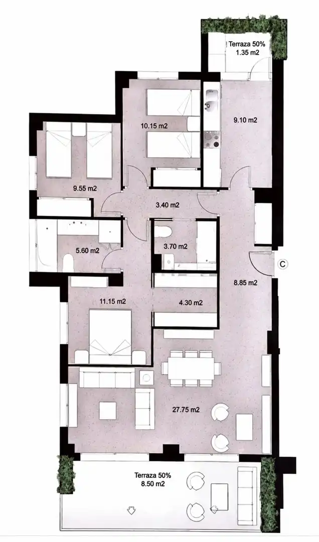 Apartamento con piscina en venta en El Faro de Calaburra - Chaparral, imagen 29
