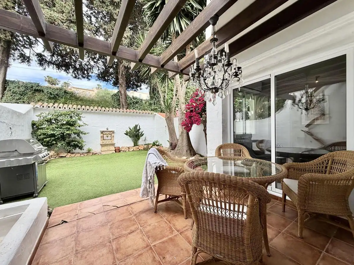 Terrassa de Casa adosada en venda en Marbella amb Aire condicionat, Jardí privat i Terrassa