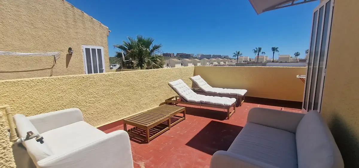 Terrace of Houses for sale in Santa Pola  with Air Conditioner, Terrace and Furnished