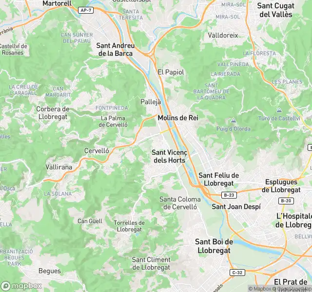 Vista exterior de Piso en venta en Molins de Rei