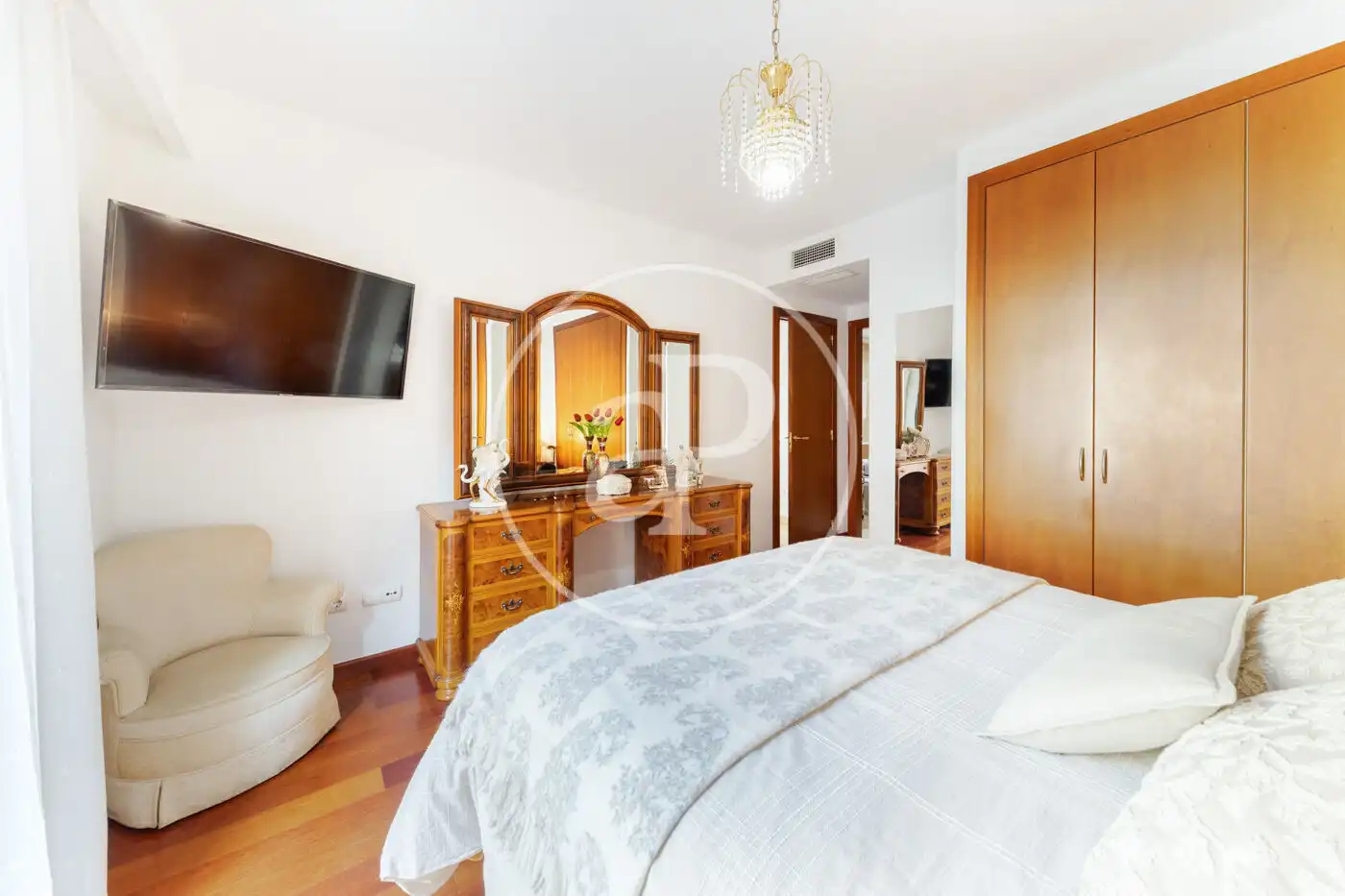 Schlafzimmer von Wohnung zum Verkauf in  Palma de Mallorca mit Klimaanlage, Heizung und Privatgarten