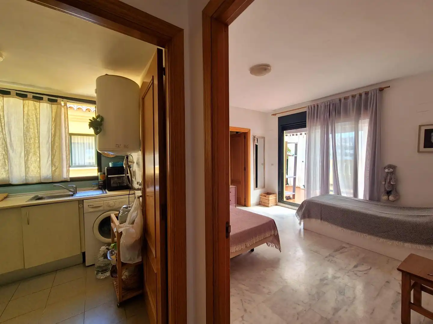 Schlafzimmer von Dachboden zum Verkauf in Mijas mit Privatgarten, Terrasse und Gemeinschaftspool