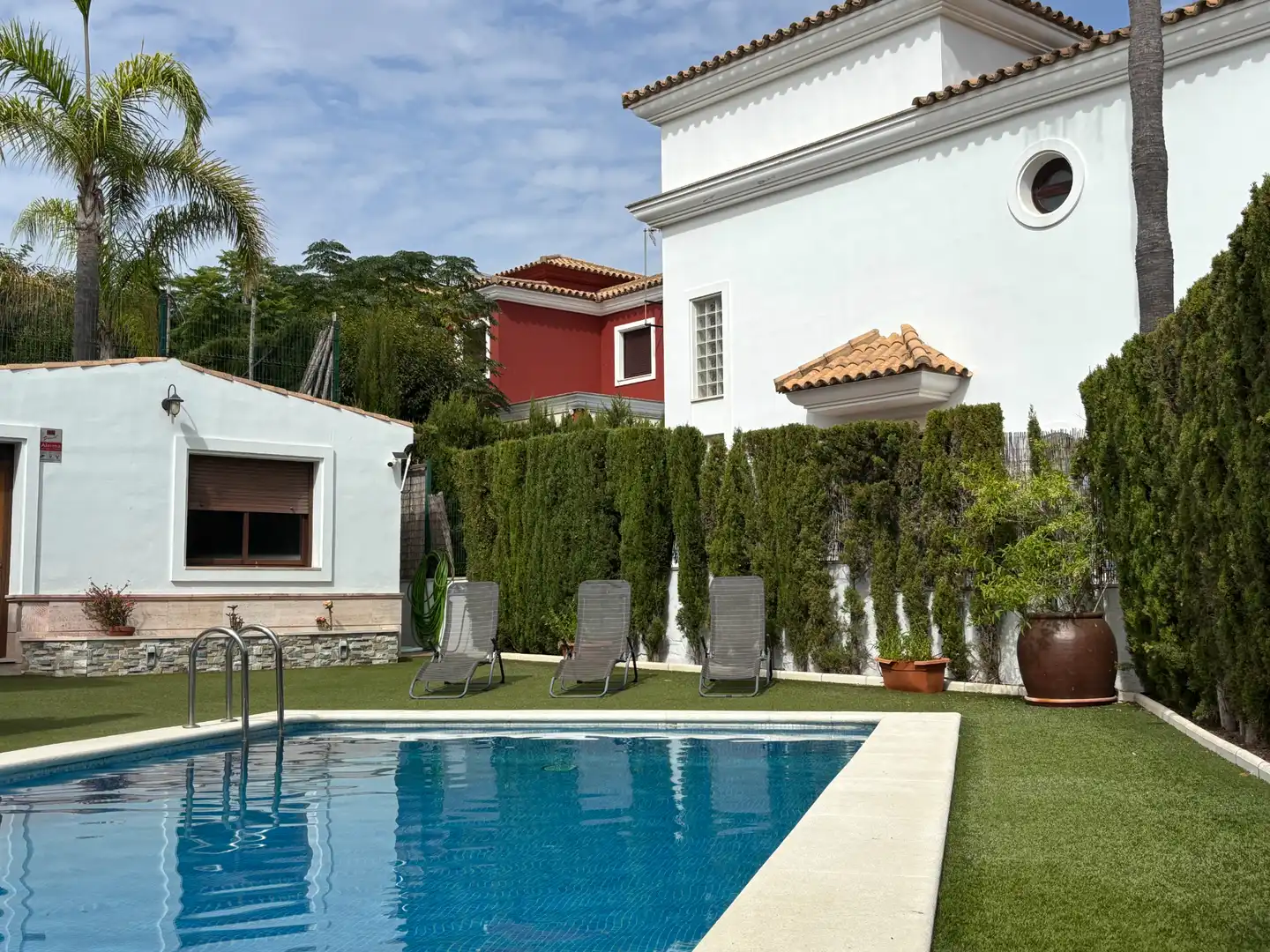 Piscina de Casa o chalet en venta en Islantilla con Aire acondicionado, Calefacción y Jardín privado