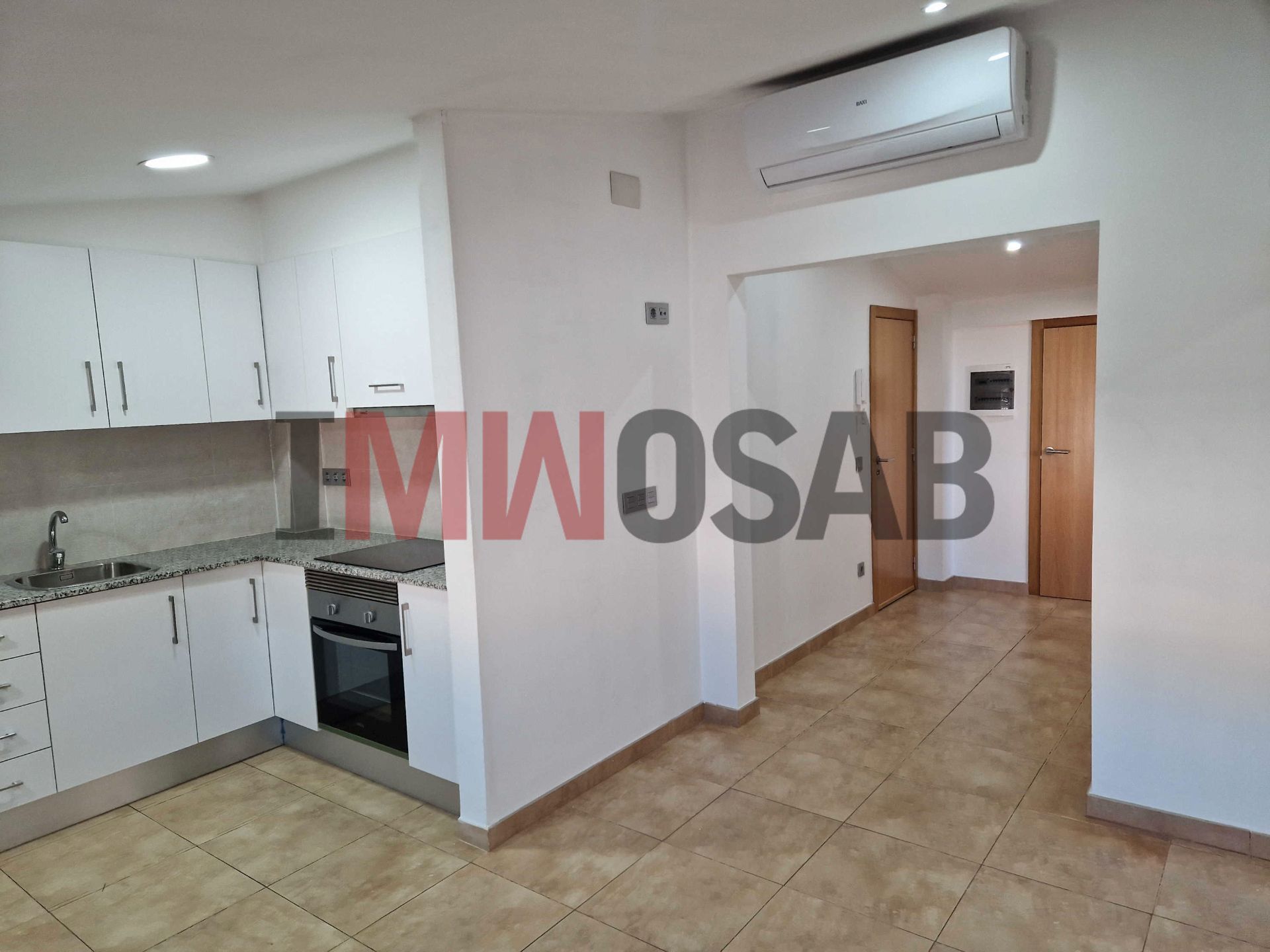 Küche von Dachboden zum verkauf in Navàs mit Klimaanlage, Terrasse und Ofen