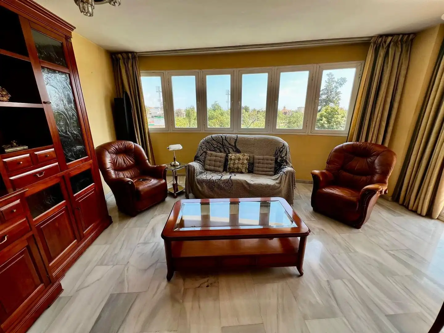 Wohnzimmer von Wohnung zum Verkauf in Málaga Capital mit Klimaanlage, Heizung und Terrasse