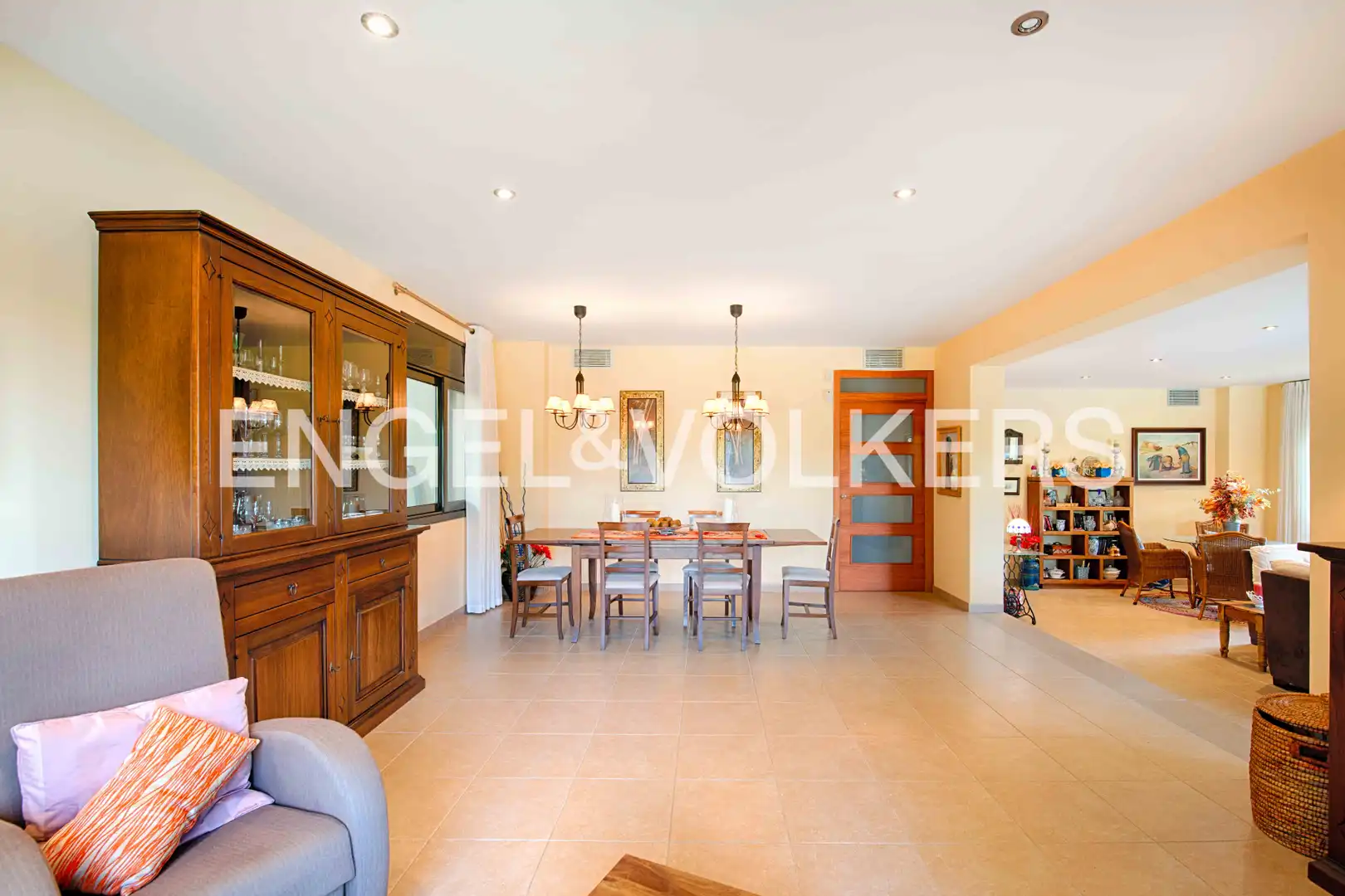 Dining room of Houses for sale in Pedret i Marzà  with Private garden, Terrace and Swimming Pool