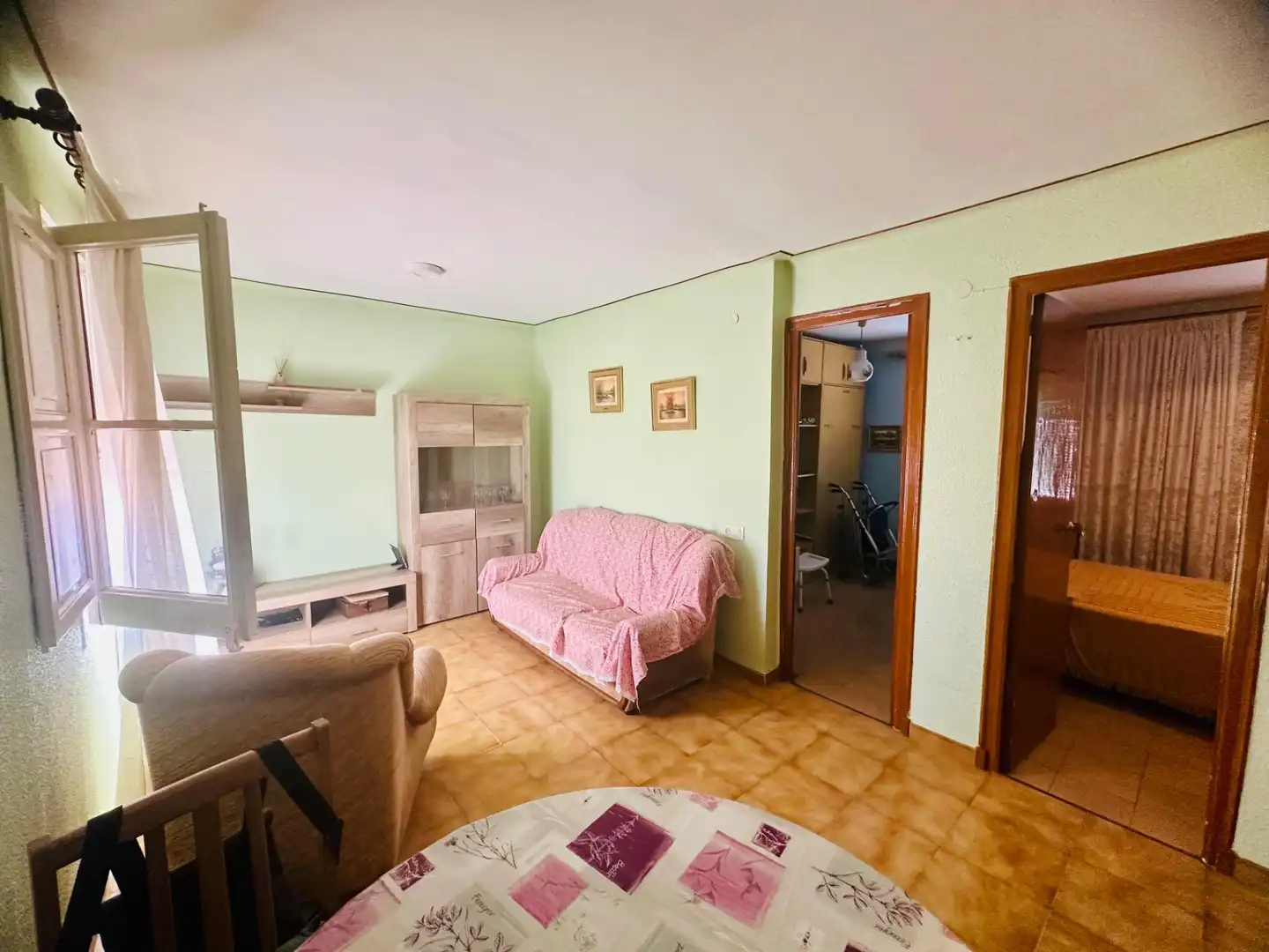 Sala de estar de Piso en venta en L'Aldea con Aire acondicionado y Amueblado