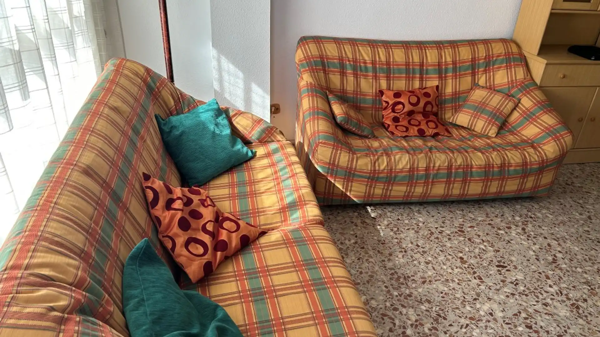 Sala de estar de Piso en venta en Gandia con Amueblado y Balcón