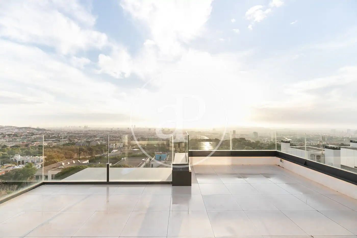 Terrace of Flat for rent in Barcelona  with Air Conditioner, Heating and Private garden