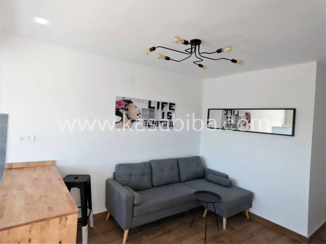 Wohnzimmer von Wohnung zur Miete in Valencia mit Klimaanlage, Heizung und Terrasse