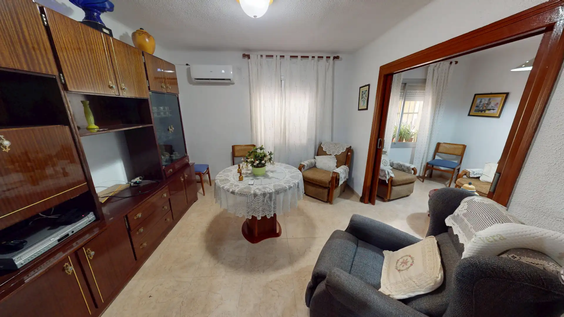 Sala de estar de Piso en venta en Alicante / Alacant con Aire acondicionado y Amueblado