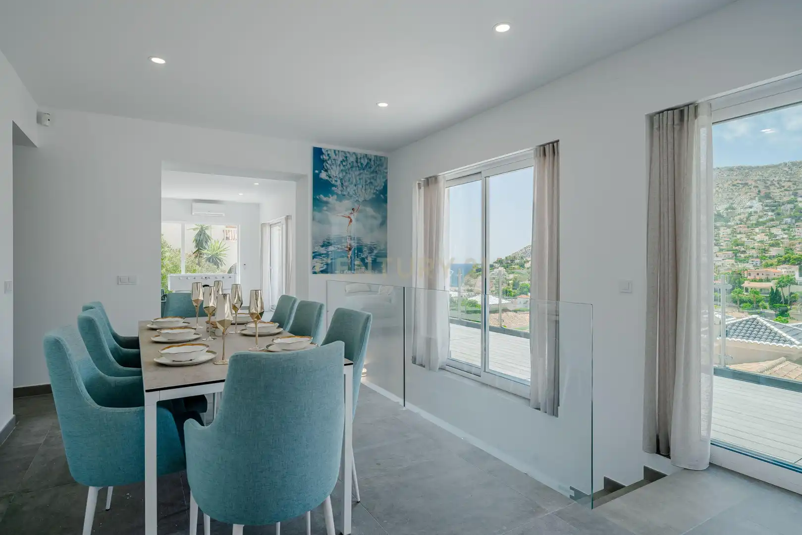 Menjador de Apartament en venda en Calpe / Calp amb Aire condicionat, Jardí privat i Traster