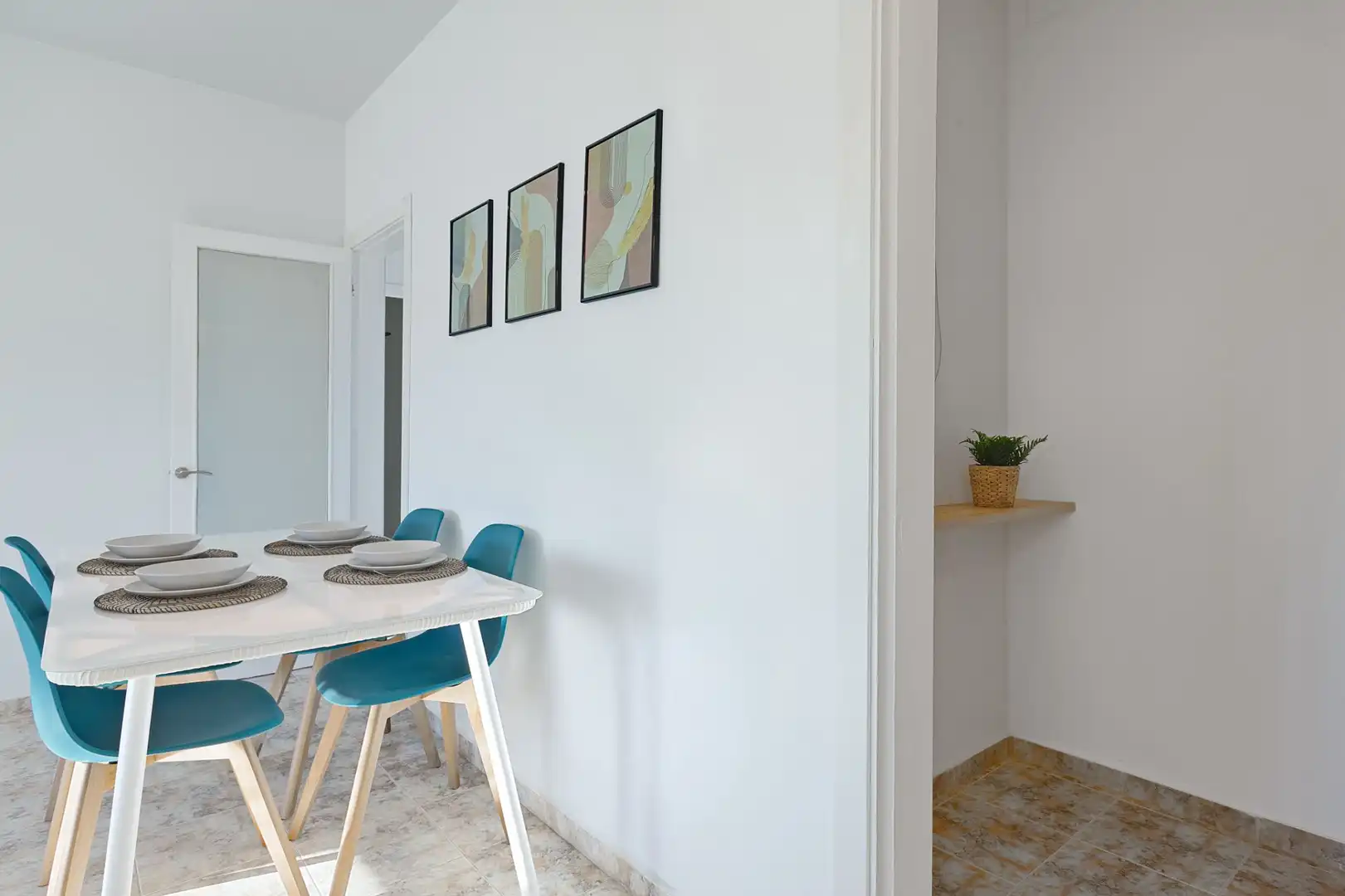 Comedor de Piso de alquiler en Sabadell con Aire acondicionado, Calefacción y Amueblado