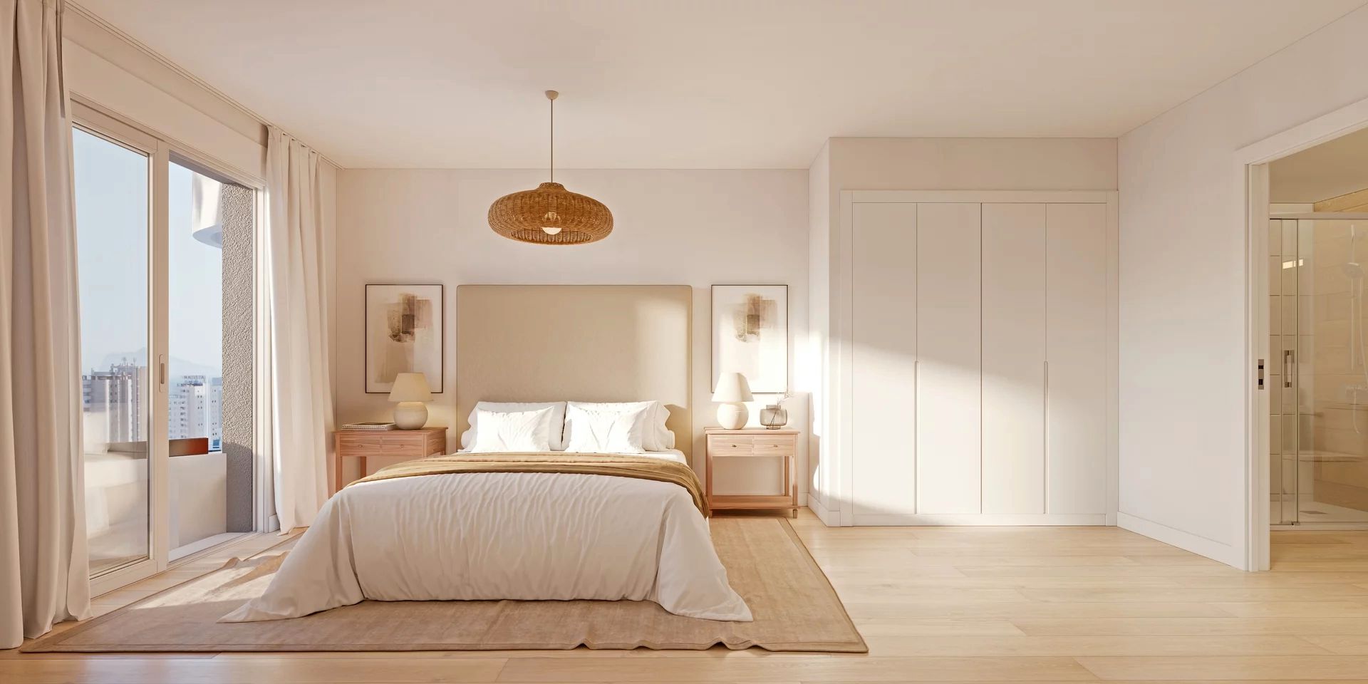 Bedroom of Flat for sale in Calpe / Calp