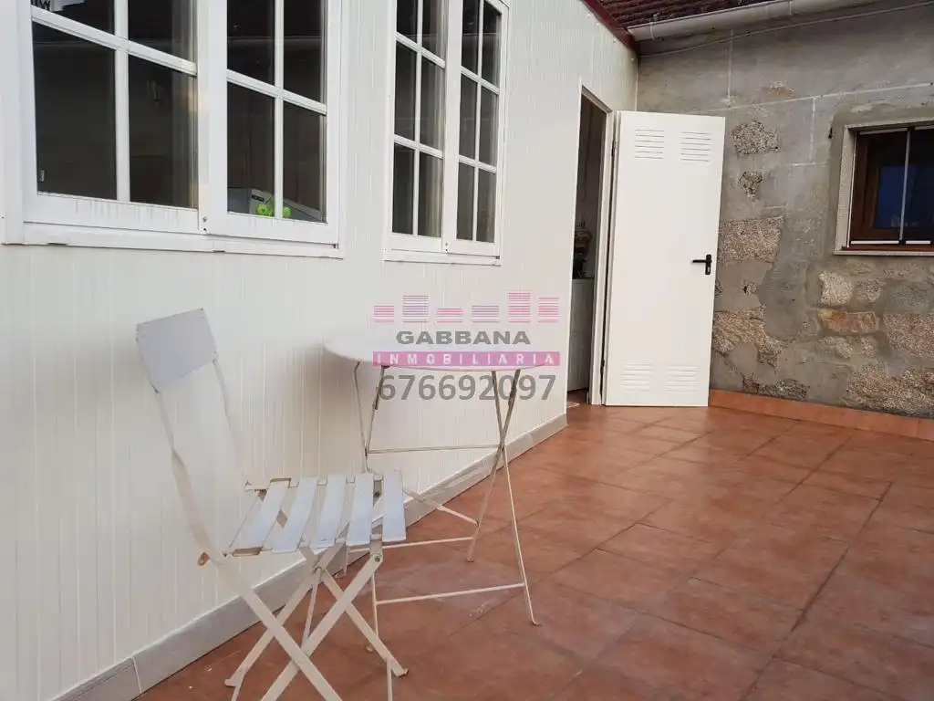 Terraza de Finca rústica en venta en Ponteareas con Jardín privado, Terraza y Piscina