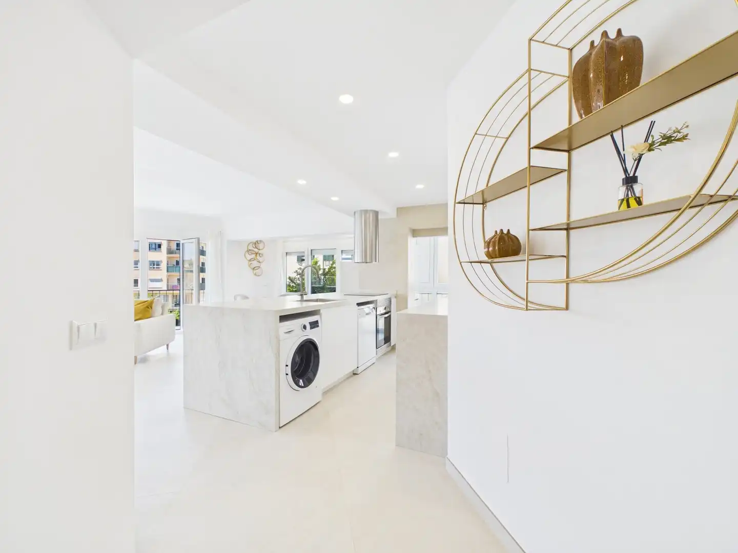 Cuina de Apartament de lloguer en  Palma de Mallorca amb Aire condicionat i Moblat