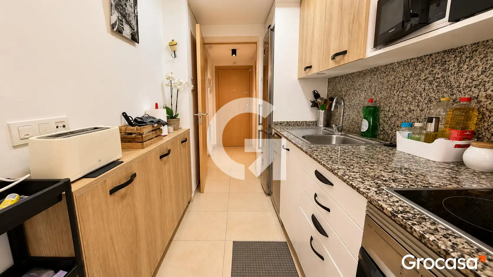 Küche von Wohnung zum Verkauf in Lloret de Mar mit Klimaanlage, Terrasse und Gemeinschaftspool