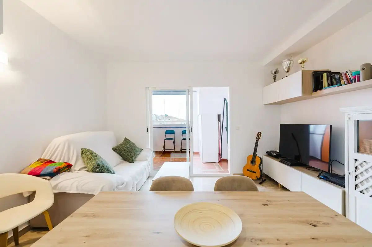 Sala d'estar de Àtic en venda en Mijas amb Aire condicionat, Calefacció i Jardí privat