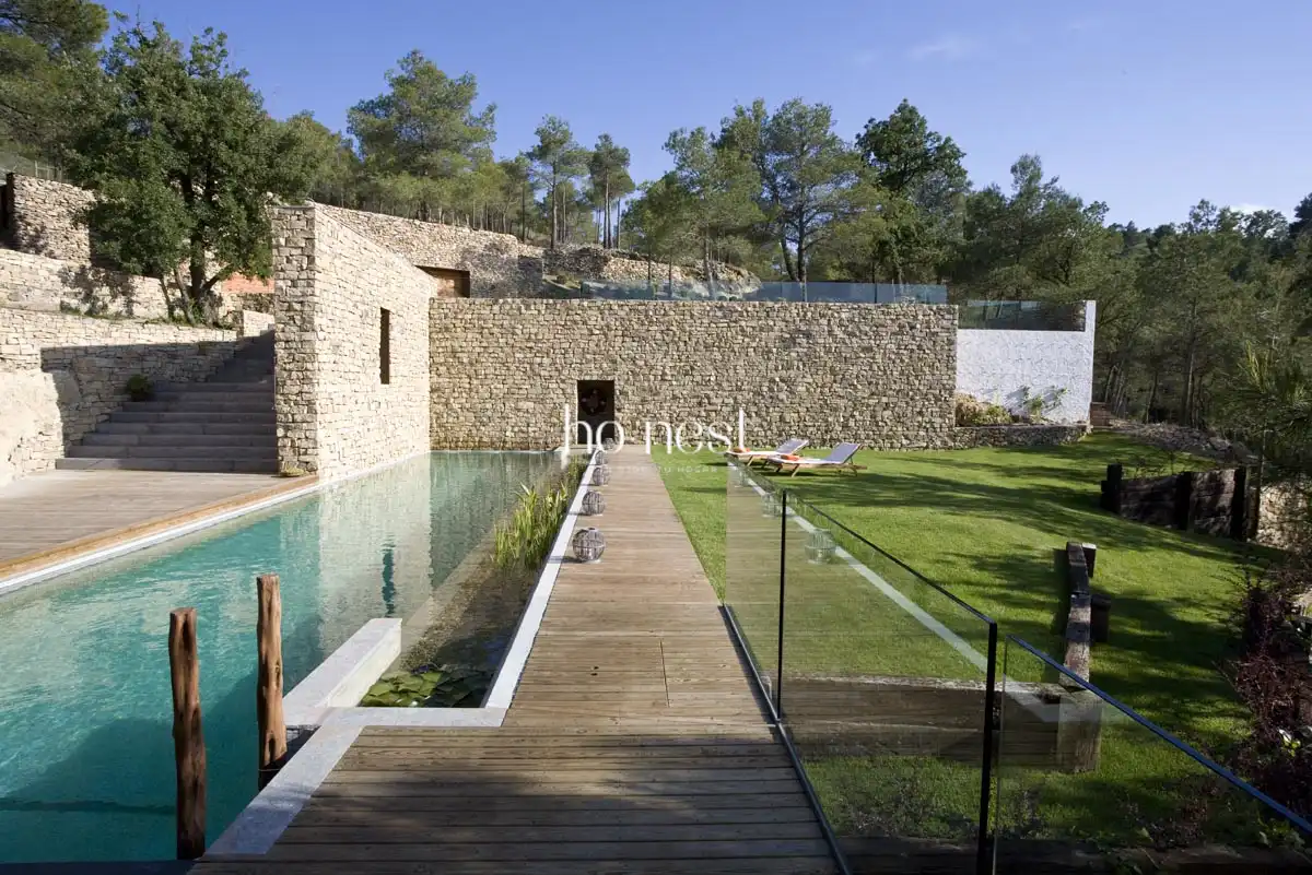 Piscina de Casa o xalet en venda en Pontons amb Calefacció, Jardí privat i Piscina