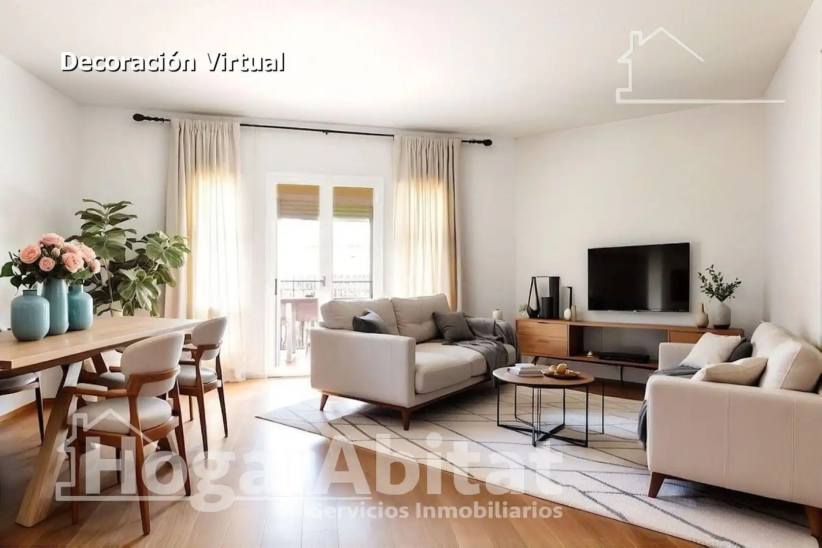 Sala de estar de Piso en venta en Gandia con Terraza, Trastero y Amueblado