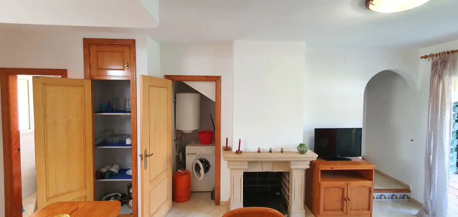 Sala d'estar de Casa adosada de lloguer en Dénia amb Aire condicionat, Calefacció i Terrassa