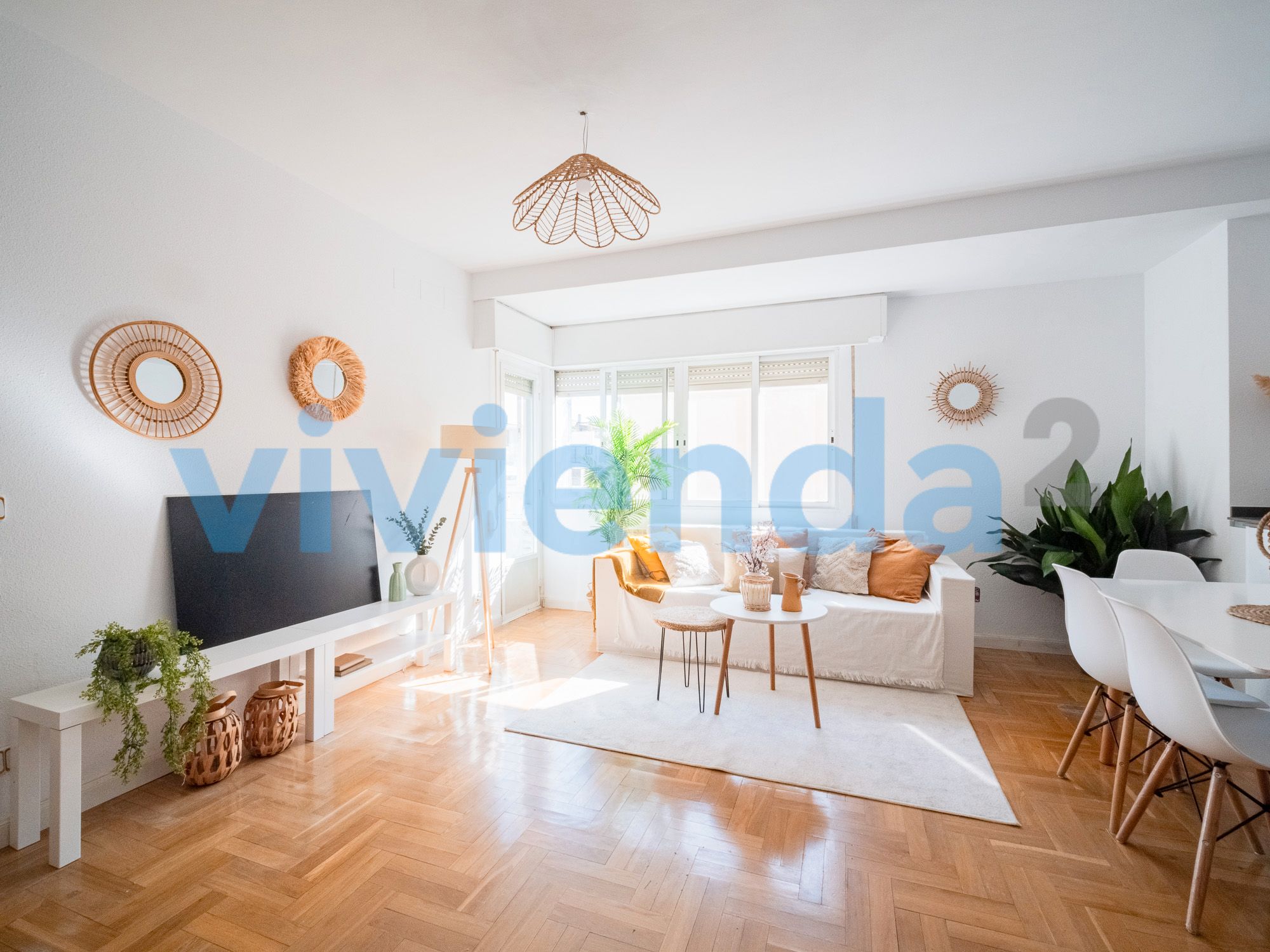 Living room of Flat for sale in  Madrid Capital  with Heating and Terrace