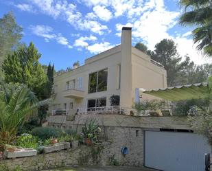 Exterior view of House or chalet for sale in Pedreguer  with Air Conditioner, Heating and Parquet flooring
