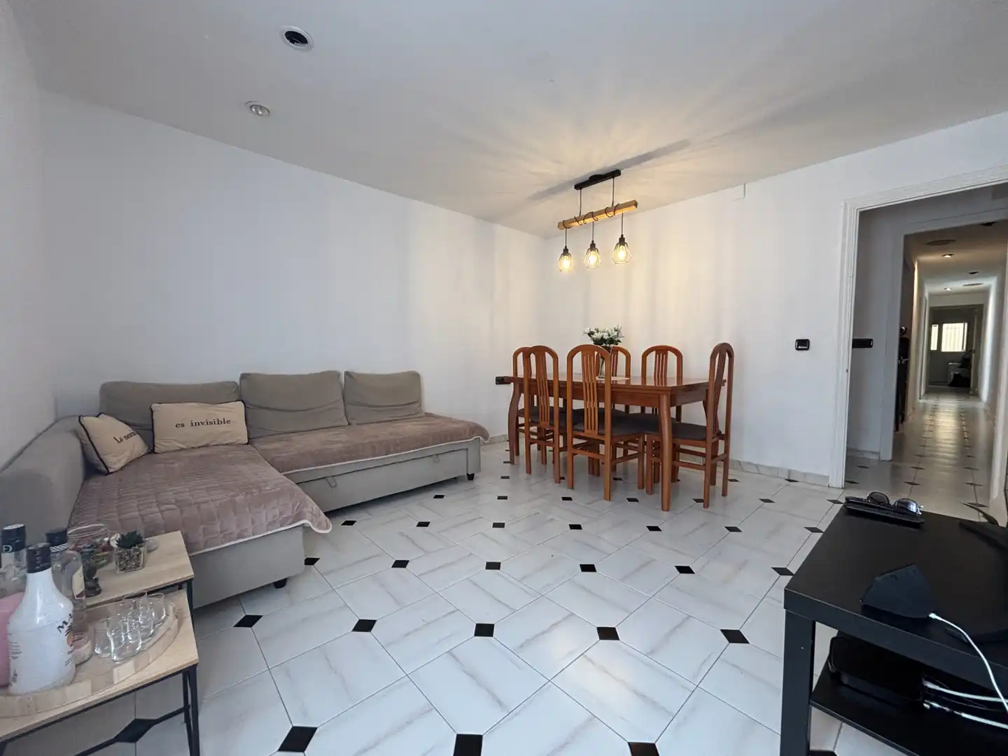 Sala de estar de Piso en venta en Castellón de la Plana / Castelló de la Plana con Trastero, Amueblado y Horno