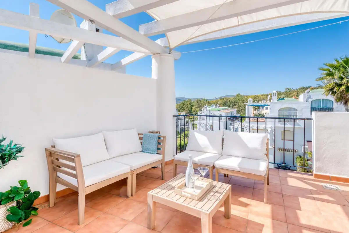 Terrace of Detached homes for sale in Manilva  with Air Conditioner, Terrace and Community pool