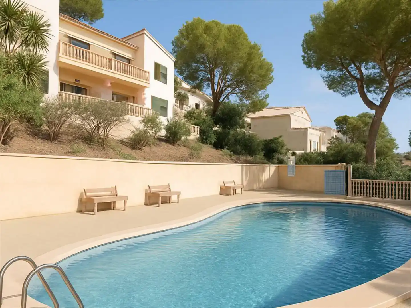 Schwimmbecken von Wohnungen zum Verkauf in Capdepera mit Klimaanlage, Schwimmbad und Balkon