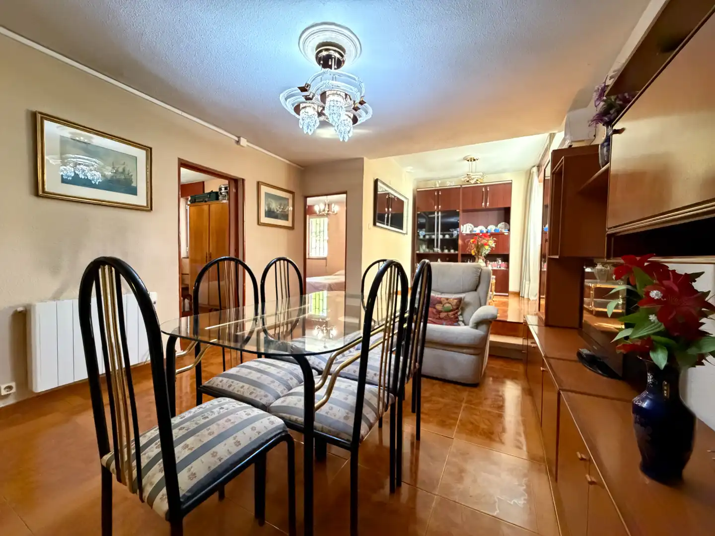 Dining room of Flat for sale in Madrid  with Air Conditioner, Heating and Furnished
