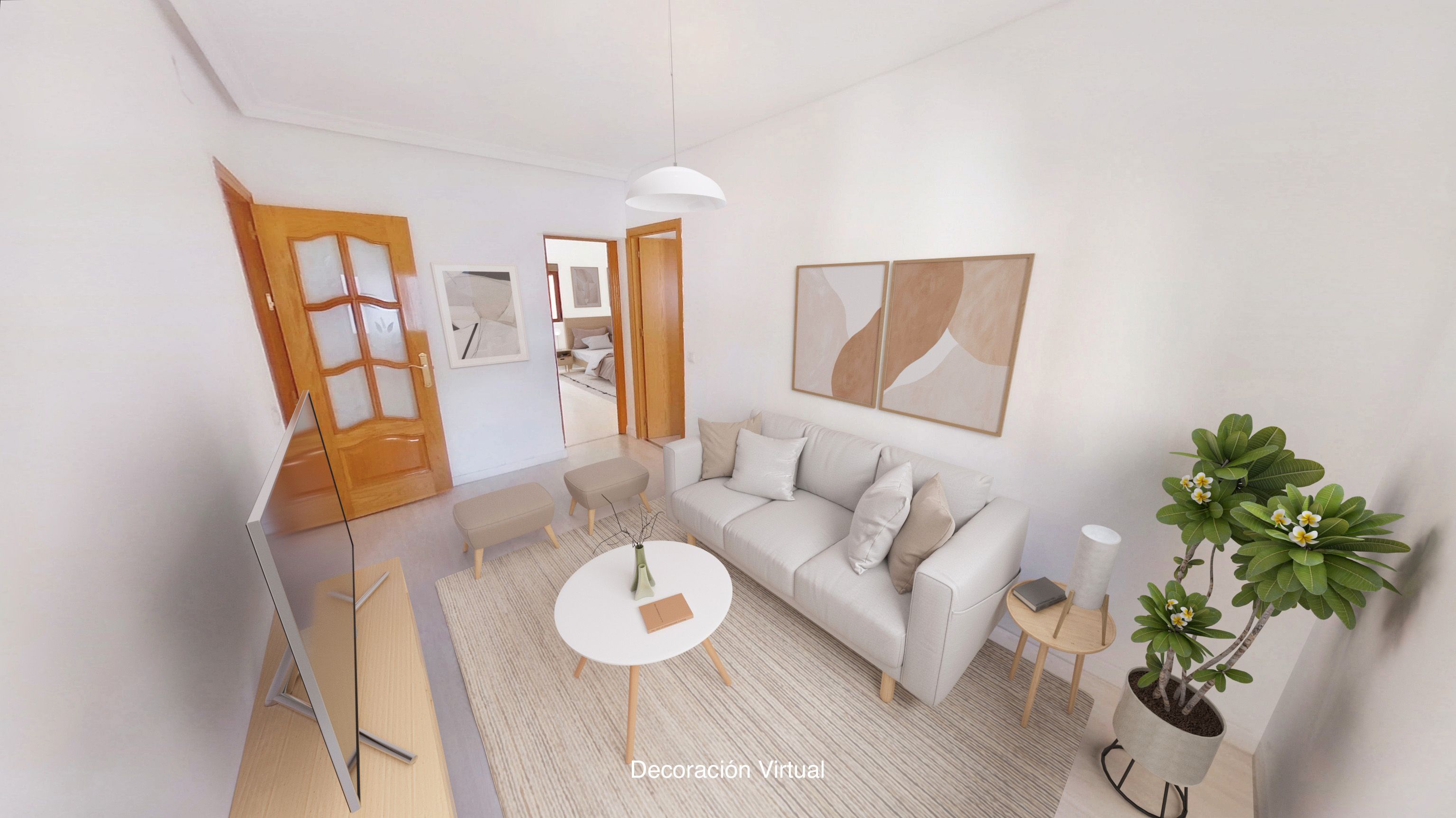 Living room of Flat to rent in  Madrid Capital  with Oven and Pets allowed