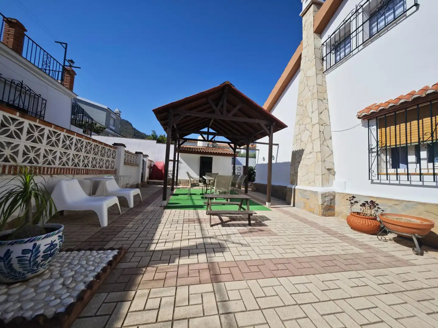 Terrasse von Haus oder Chalet zur Miete in Alhaurín de la Torre mit Klimaanlage, Heizung und Privatgarten