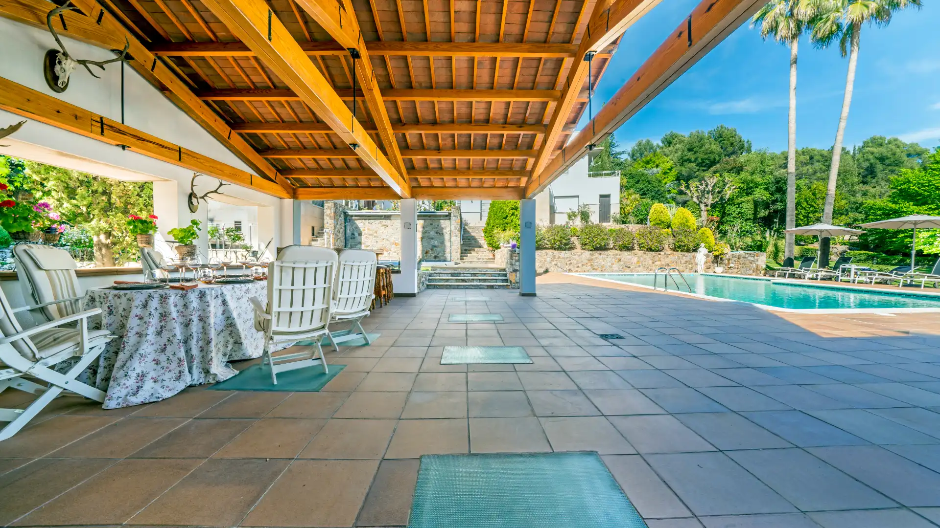 Terraza de Casa o chalet en venta en Matadepera con Aire acondicionado, Calefacción y Jardín privado