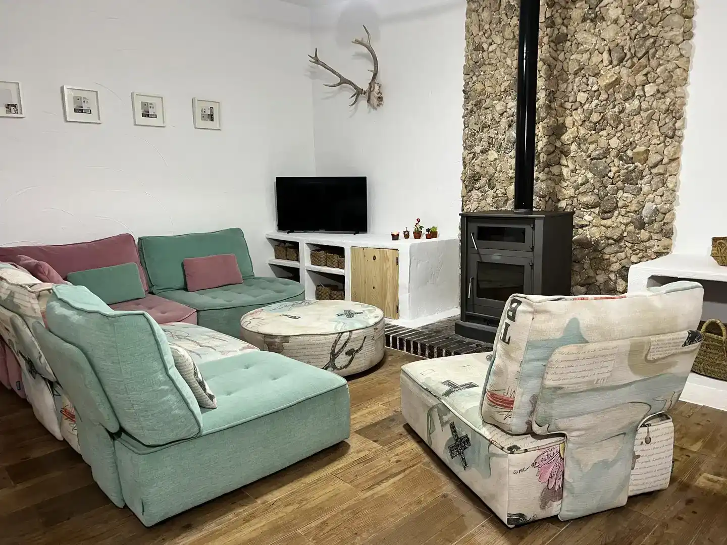 Sala de estar de Finca rústica en venta en Villena con Piscina y Balcón