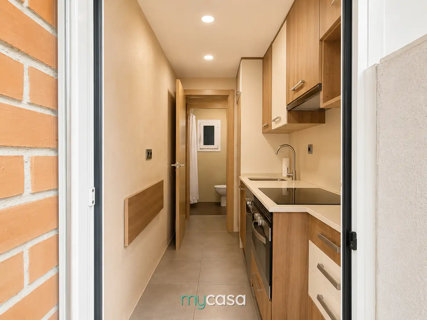 Kitchen of Flat for sale in Badalona  with Air Conditioner, Heating and Parquet flooring