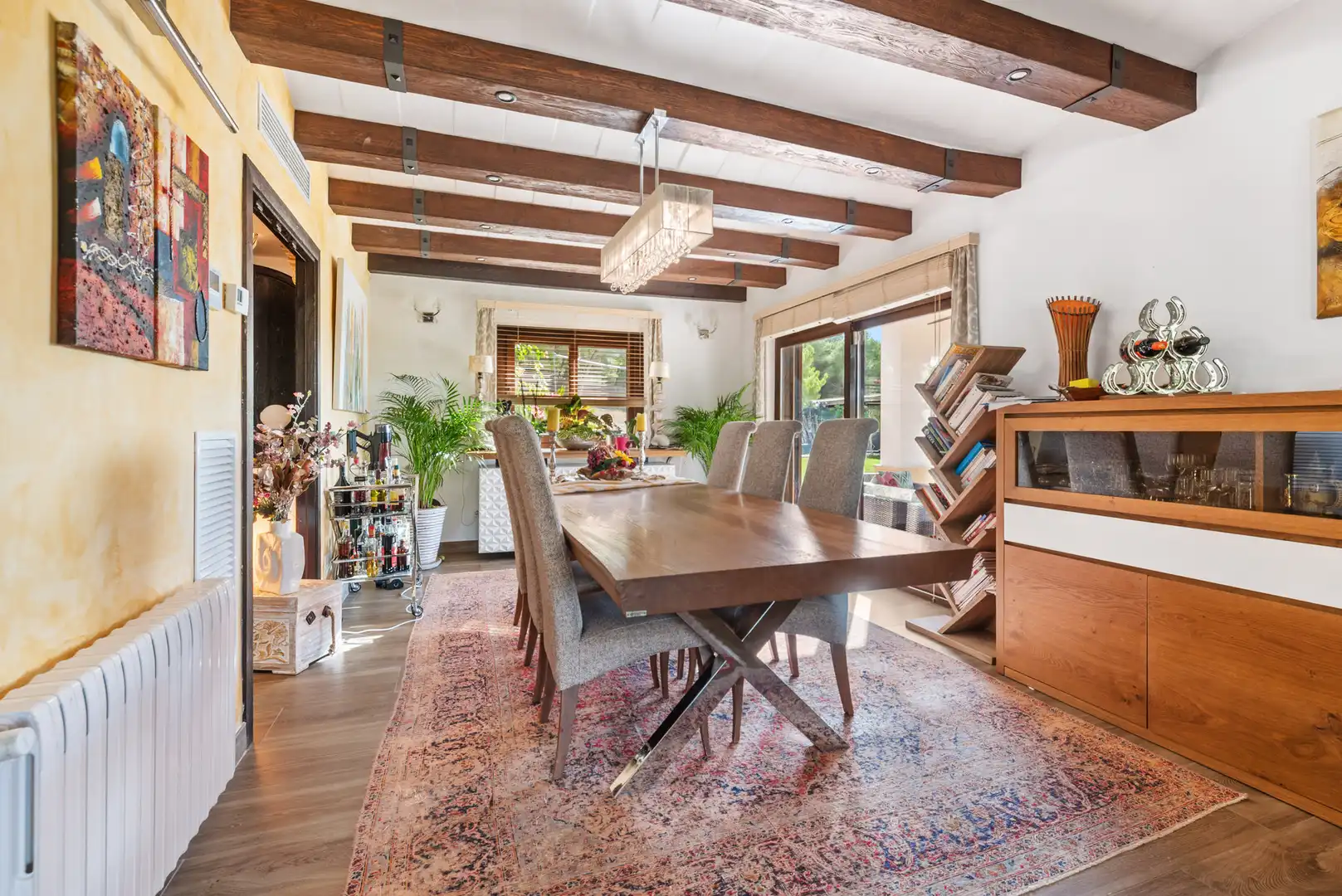 Esszimmer von Country house zum Verkauf in Calvià mit Klimaanlage, Heizung und Terrasse