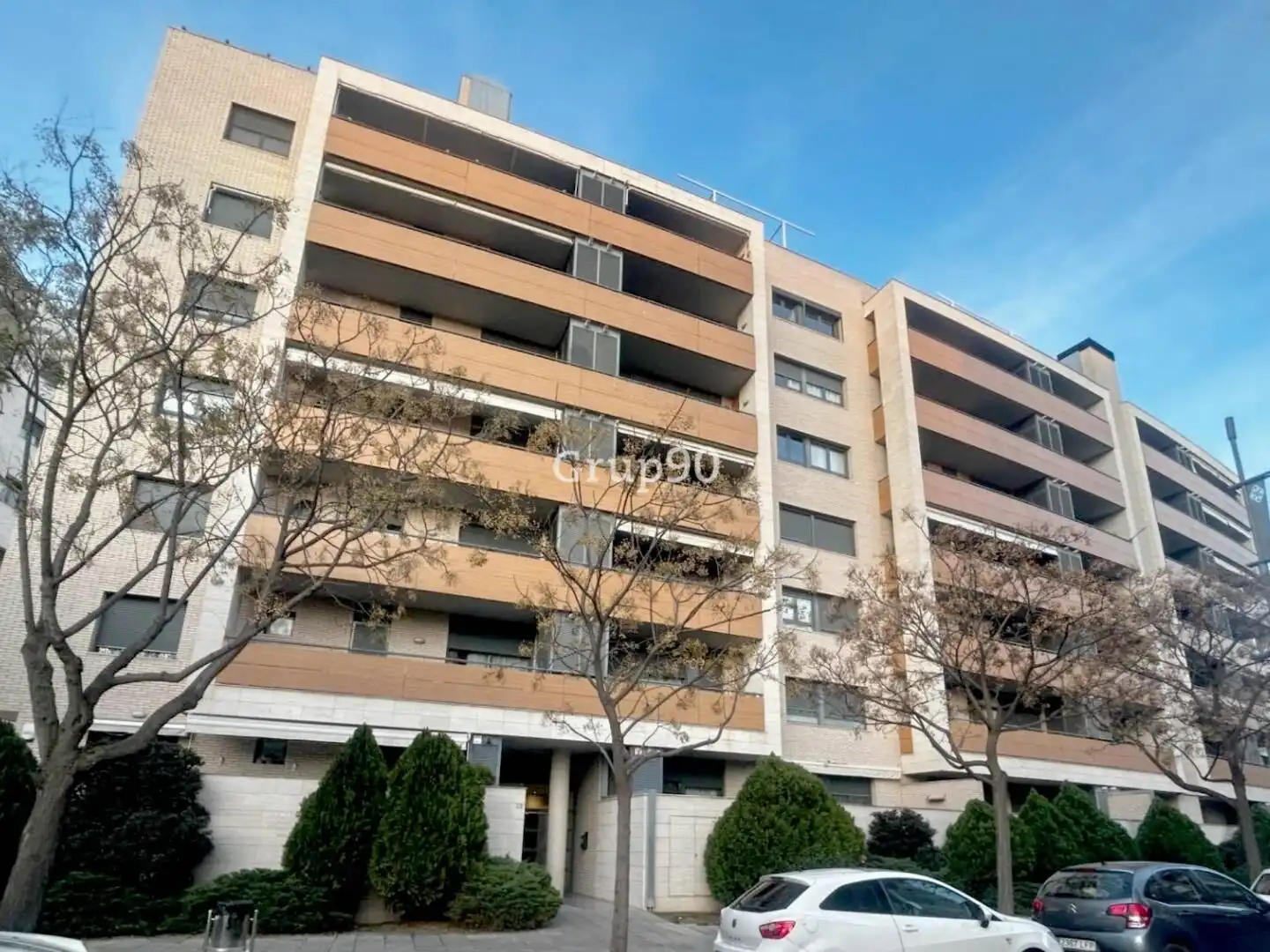 Exterior view of Flat for sale in  Lleida Capital  with Air Conditioner, Heating and Parquet flooring