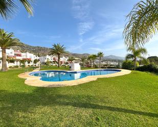 Swimming pool of Single-family semi-detached for sale in Nerja  with Air Conditioner, Heating and Private garden