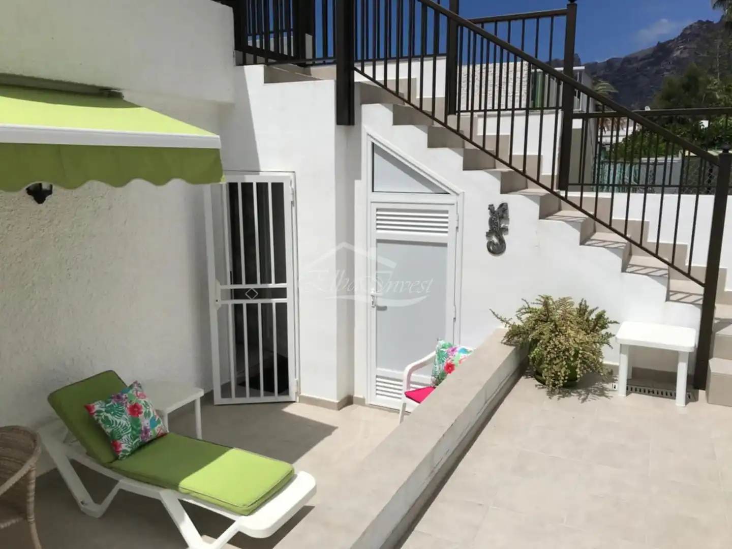Terrasse von Dachboden zur Miete in Santiago del Teide mit Terrasse und Möbliert