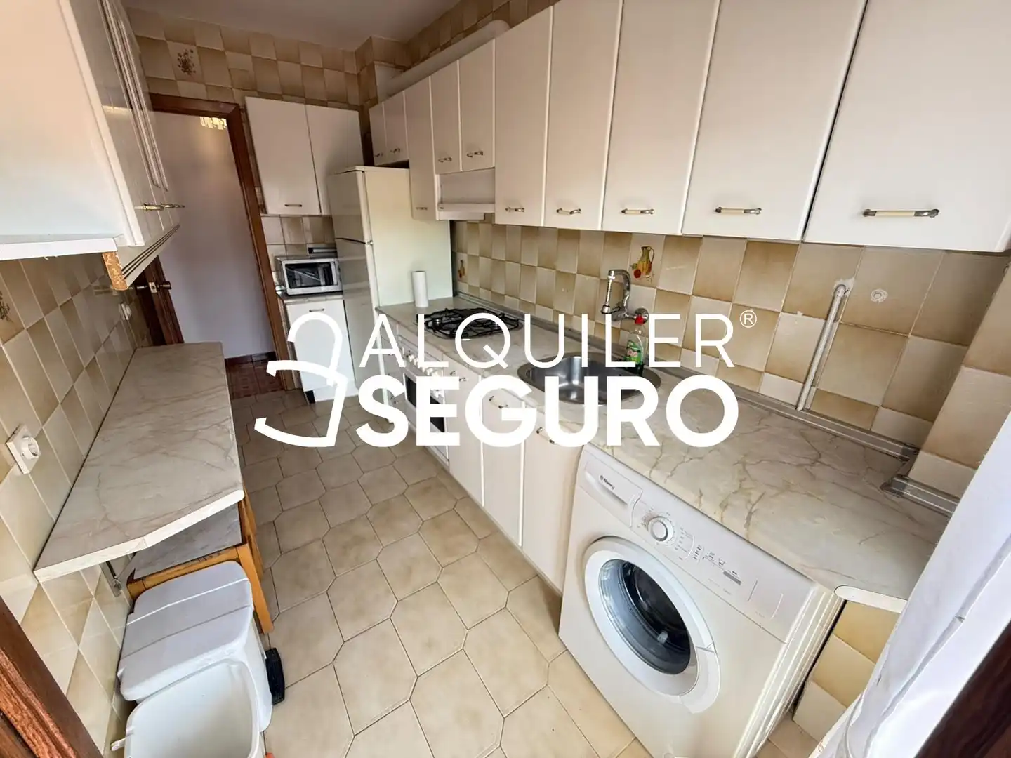 Cocina de Piso de alquiler en Madrid con Aire acondicionado, Calefacción y Terraza