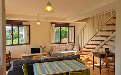 Living room of Flat for sale in Zorraquín  with Heating, Terrace and Furnished