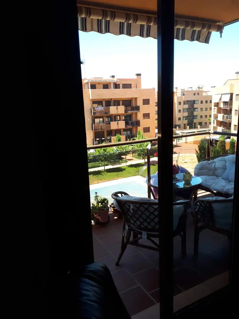 Swimming pool of Attic for sale in Yebes  with Air Conditioner, Heating and Parquet flooring