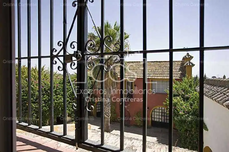 Vista exterior de Finca rústica en venta en Alcalá de Guadaira con Jardín privado y Piscina