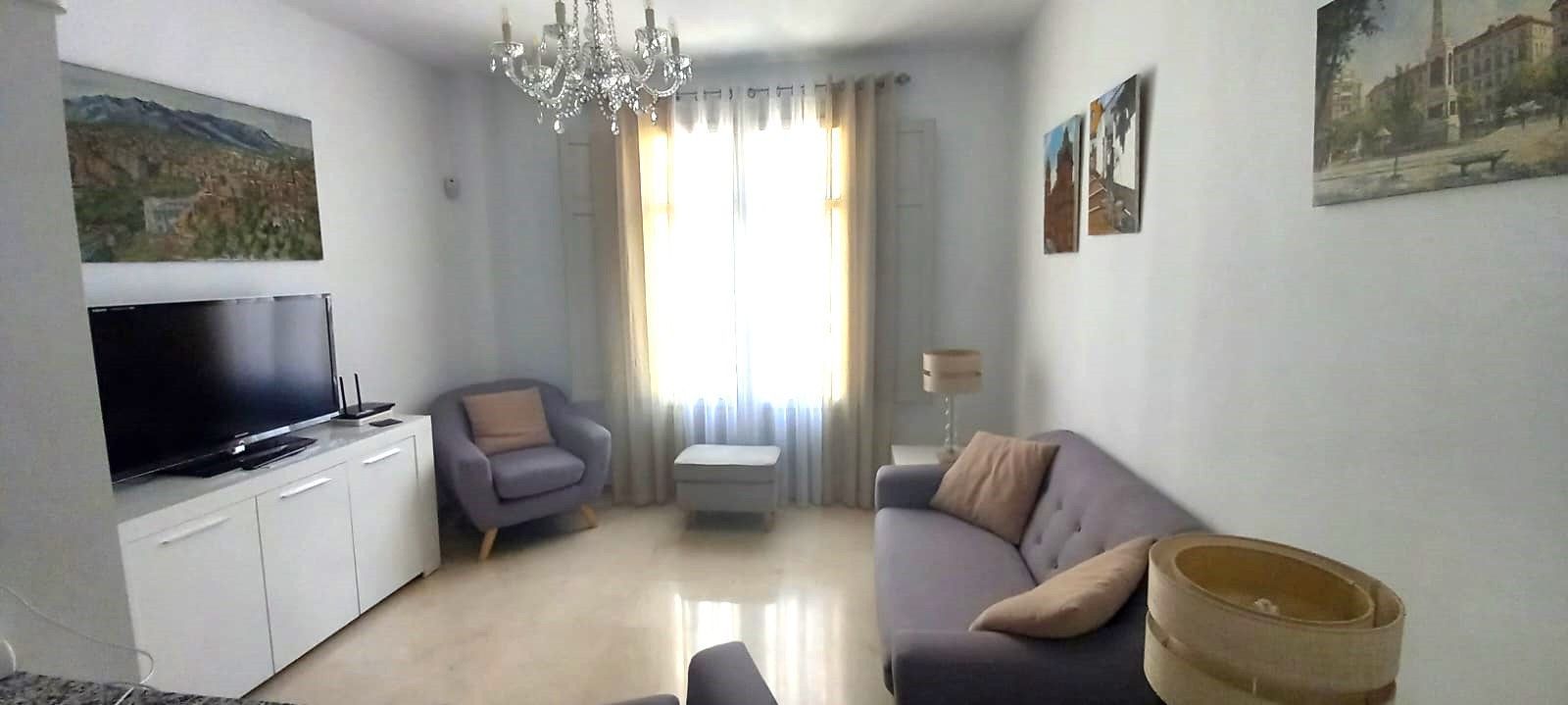 Sala de estar de Piso en venta en Málaga Capital con Aire acondicionado y Amueblado